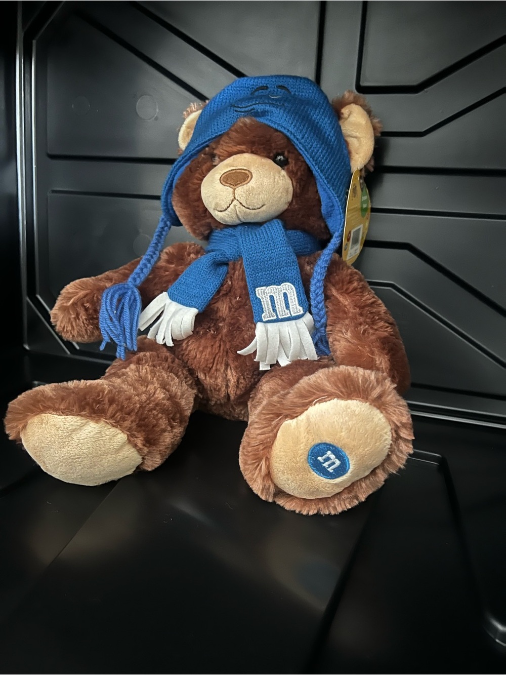 M&M'S Brown Plush with Multicolor Logo Tag